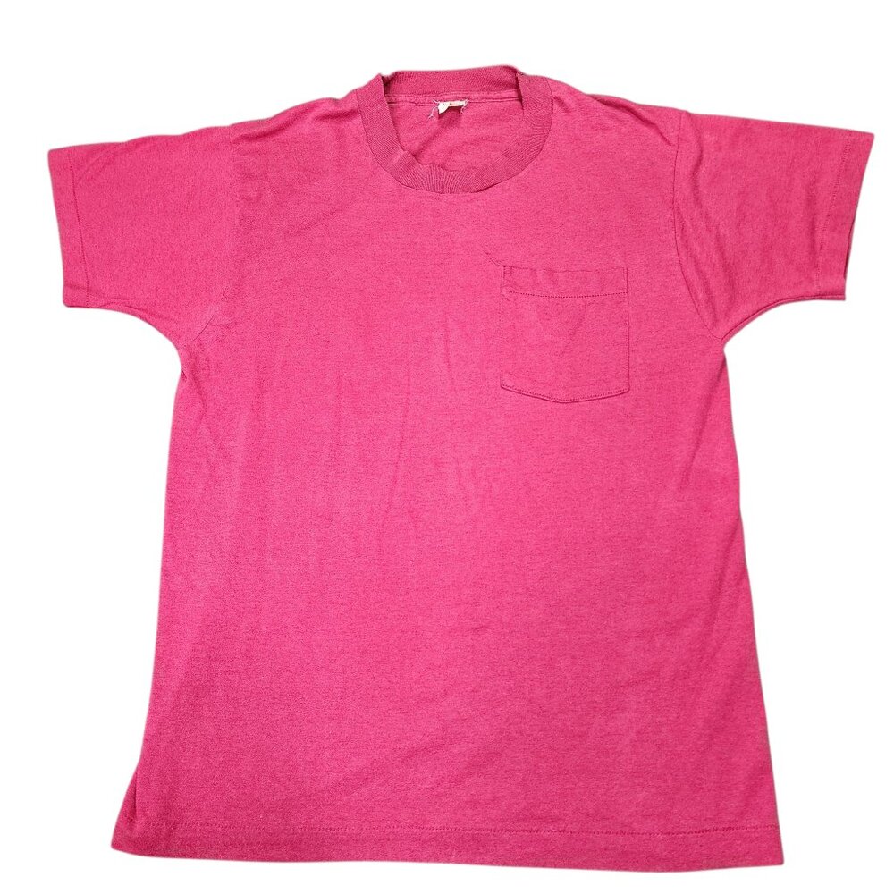 Vintage Fruit of the Loom Single Stitch Pocket T-Shirt Size Medium